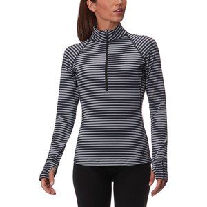 Mountain Hardwear Butterlicious Purple Stripe Half Zip Base Layer Shirt …